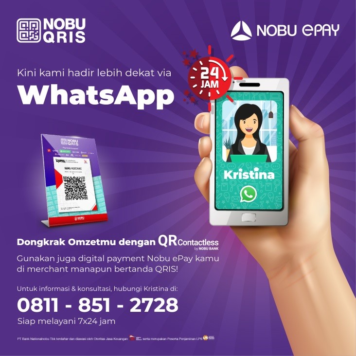 Nobu Bank kini hadir via WhatsApp for Business.