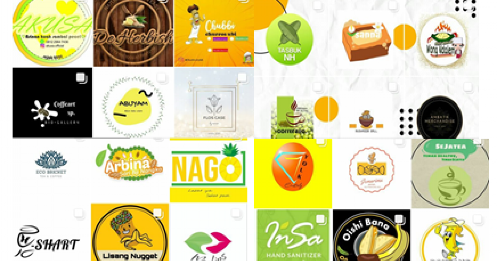 Berbagai macam logo produk di bazaar online (Sumber: Instagram wolvesbiologi17