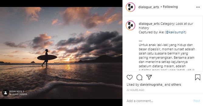 Salah Satu Karya Foto yang Ada Dalam Pameran "Jejak Langkah" - Image: Instagram @dialogue_arts