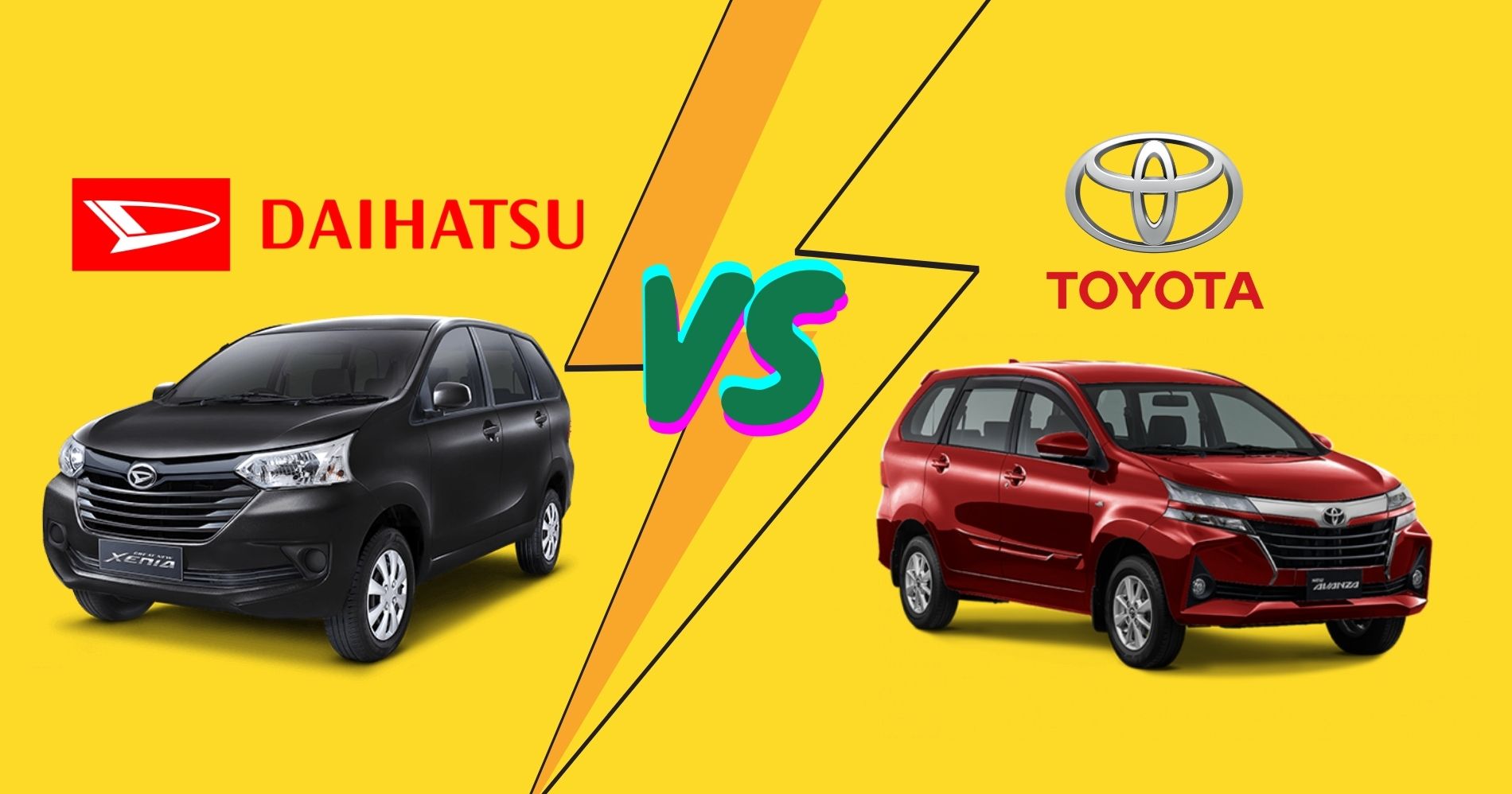 Ilustrasi Toyota VS Daihatsu (Canva)