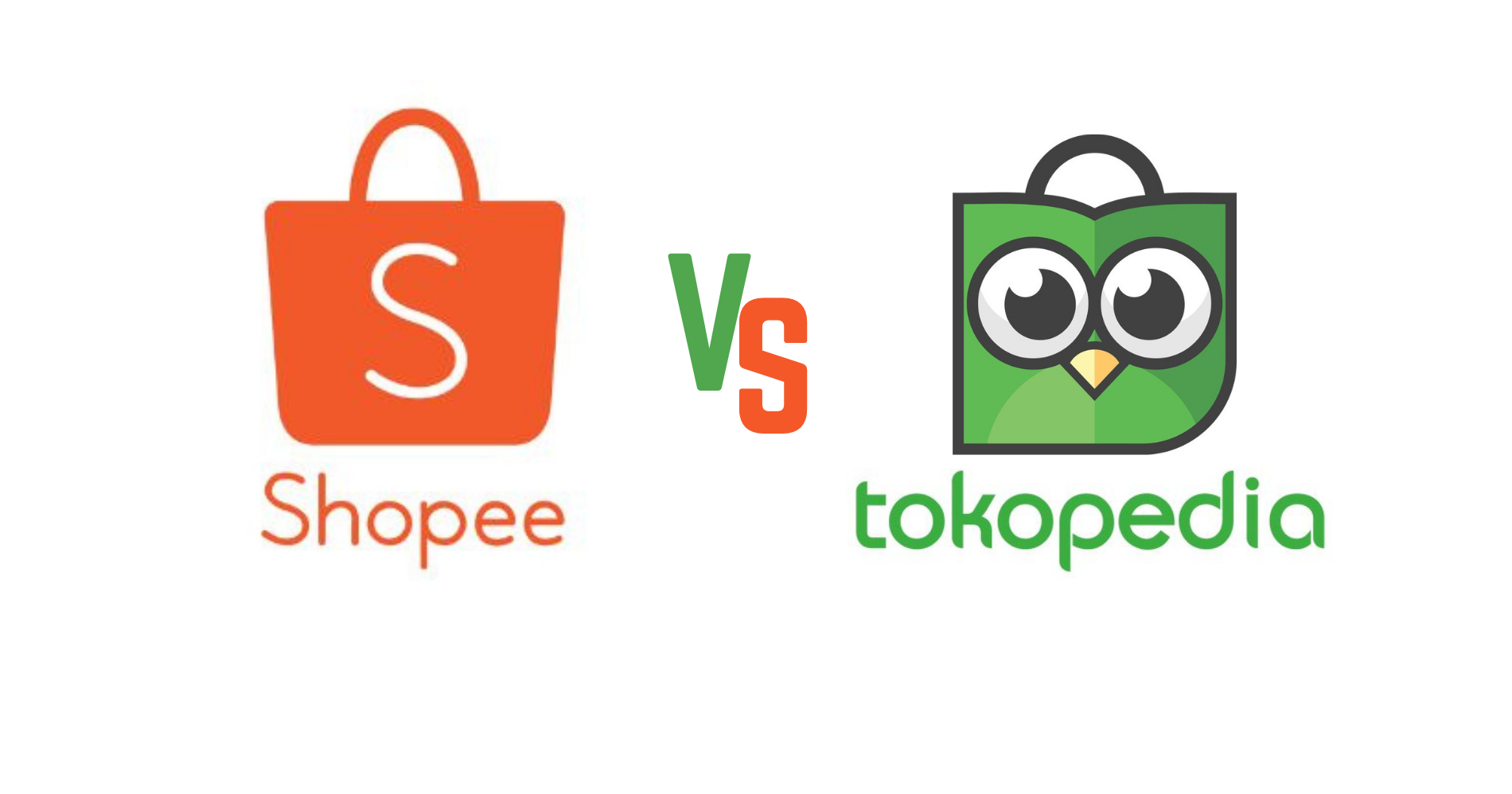 Shopee vs Tokopedia ( Sumber : Canva )