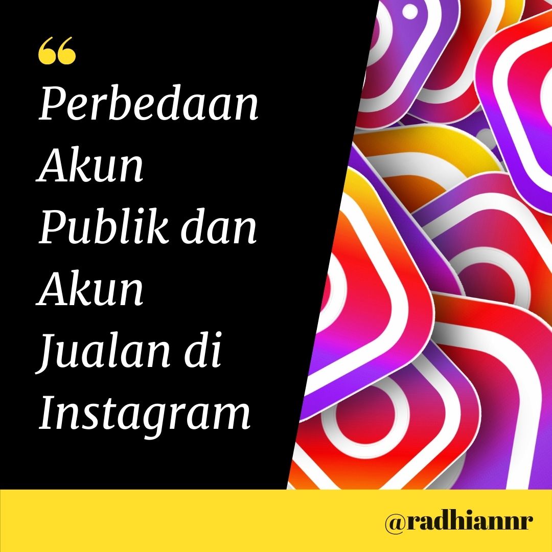 Akun publik di instagram