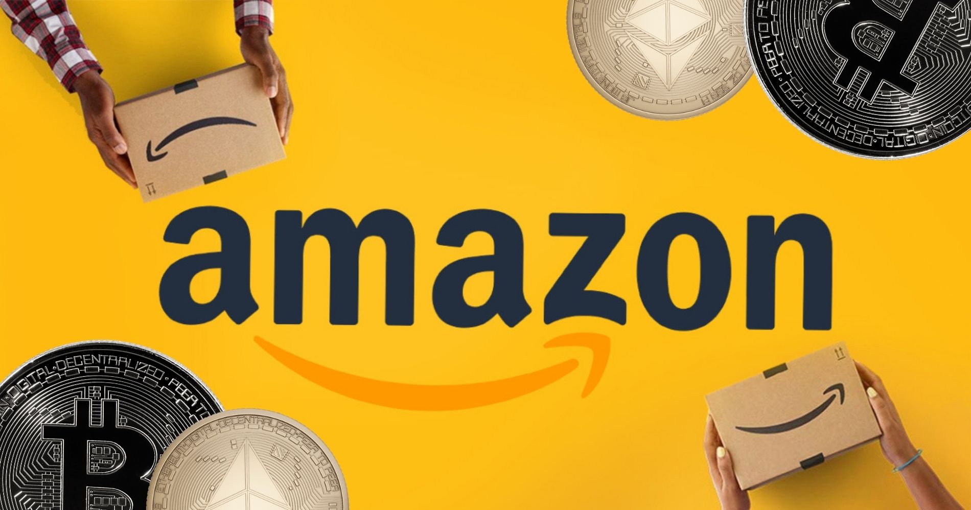 Amazon Bakal Gunakan Bitcoin dan Aset Kripto Lain Illustration Web Bisnis Muda - Canva