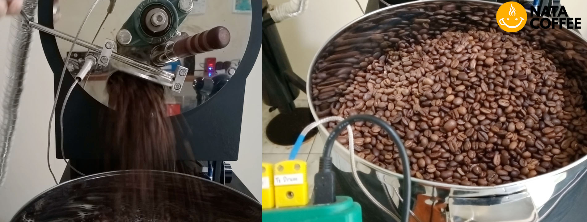 Proses roasting kopi (Sumber: dok. pribadi)