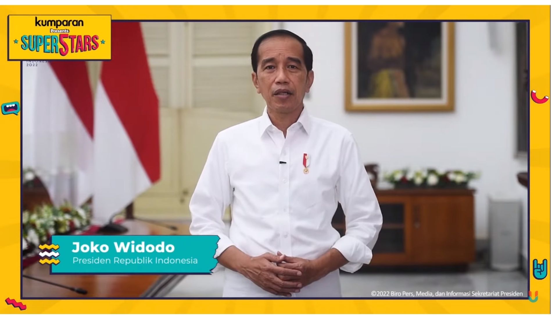Presiden Republik Indonesia Joko Widodo dalam kumparan’s 5th Anniversary: Super5tars