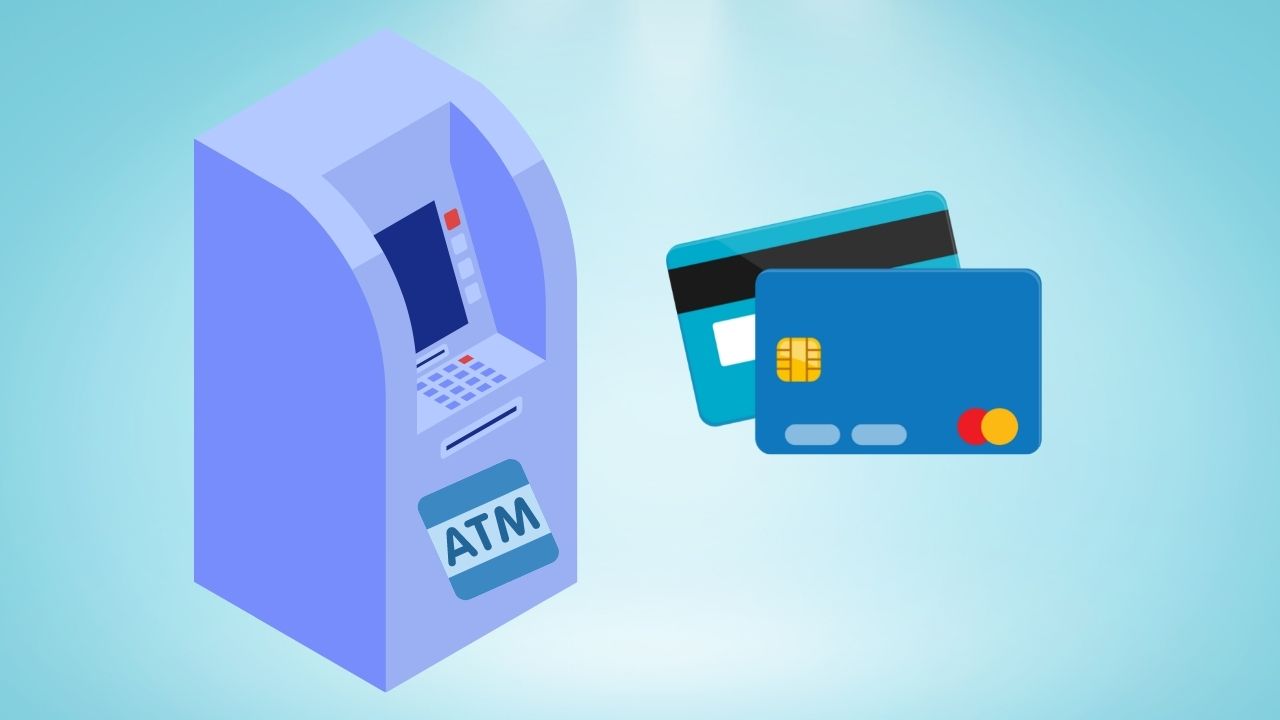 Ilustrasi ATM dengan chip. Image Canva