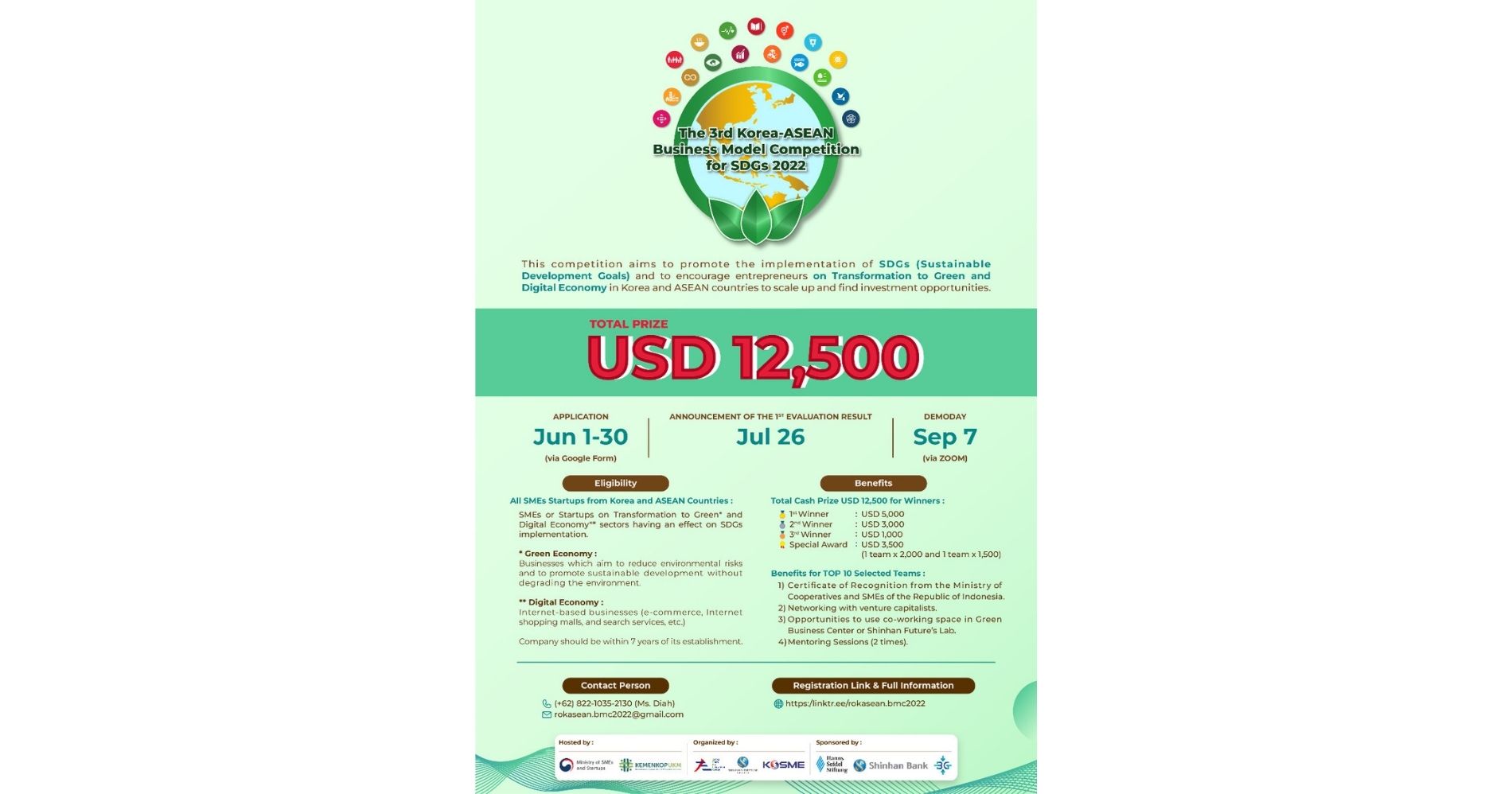 The 3rd Korea – ASEAN Business Model Competition for SDGs 2022 Kembali Diselenggarakan. Image ASEM SMEs Eco-Innovation Center