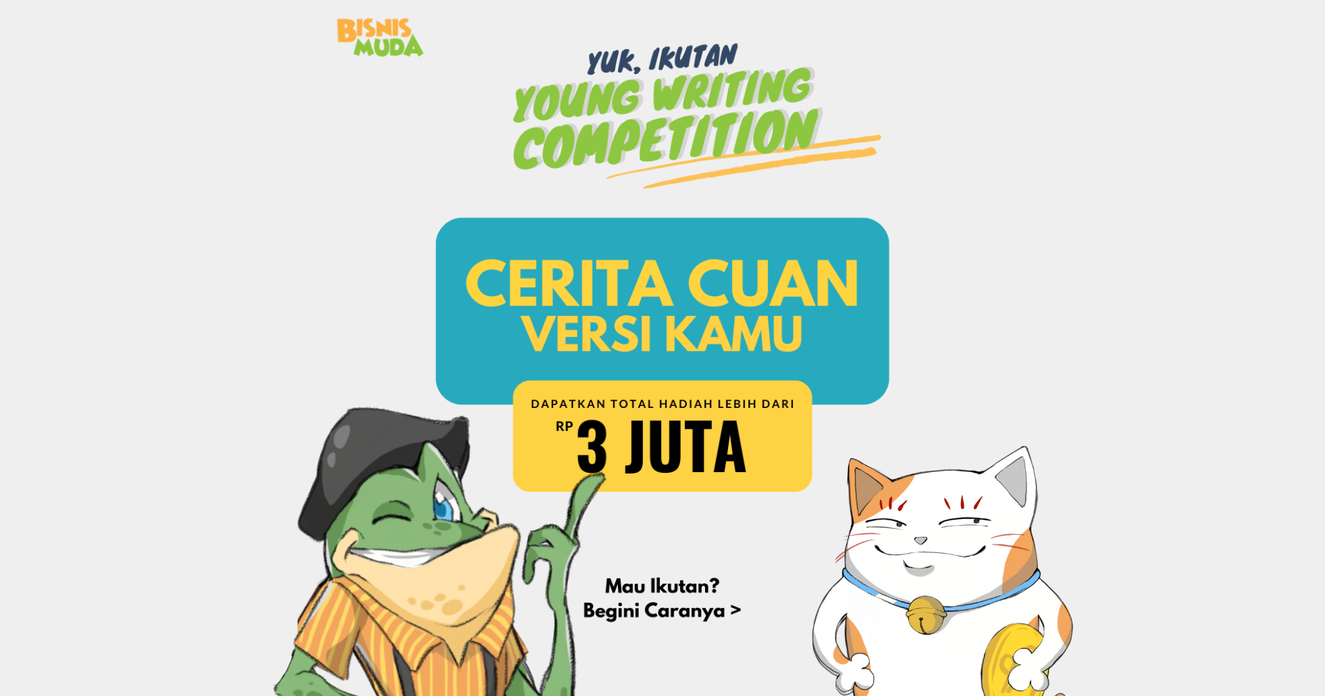 Young Writing Competition berhadiah total Rp3 Juta!