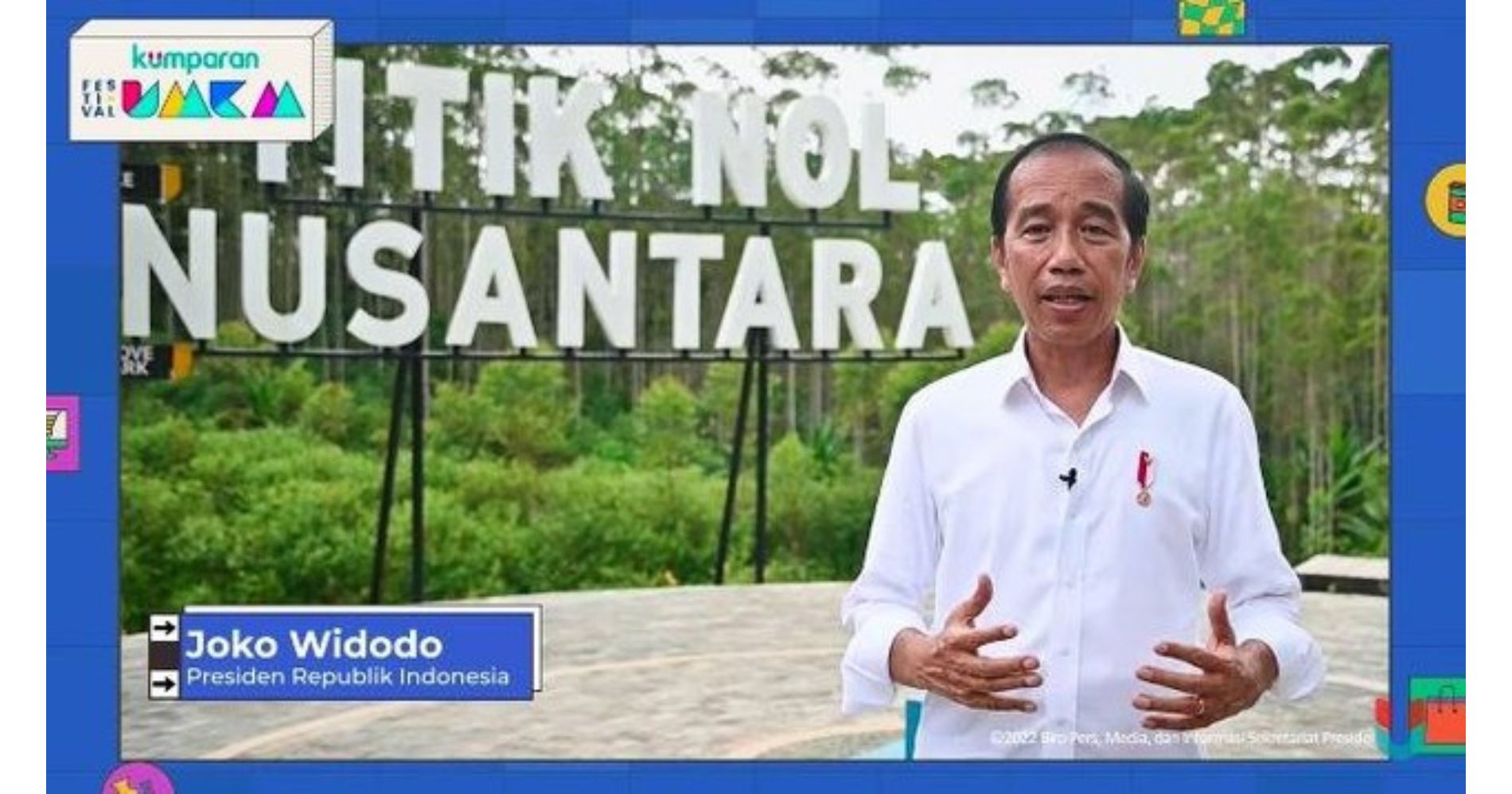 Sambutan Presiden Joko Widodo dalam Festival UMKM kumparan 2022 kumparanTemanUMKM. Dok kumparan.