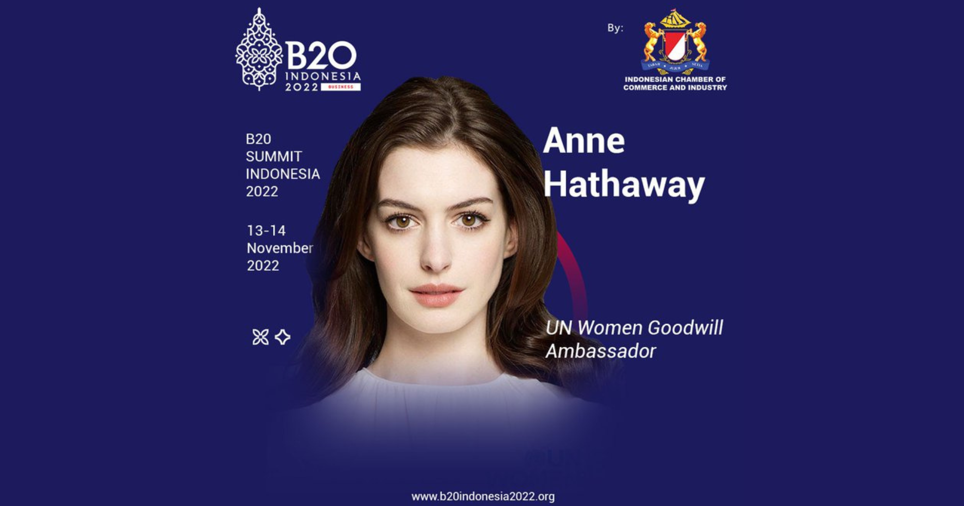 Anne Hathaway G20. (Foto: Twitter B20)