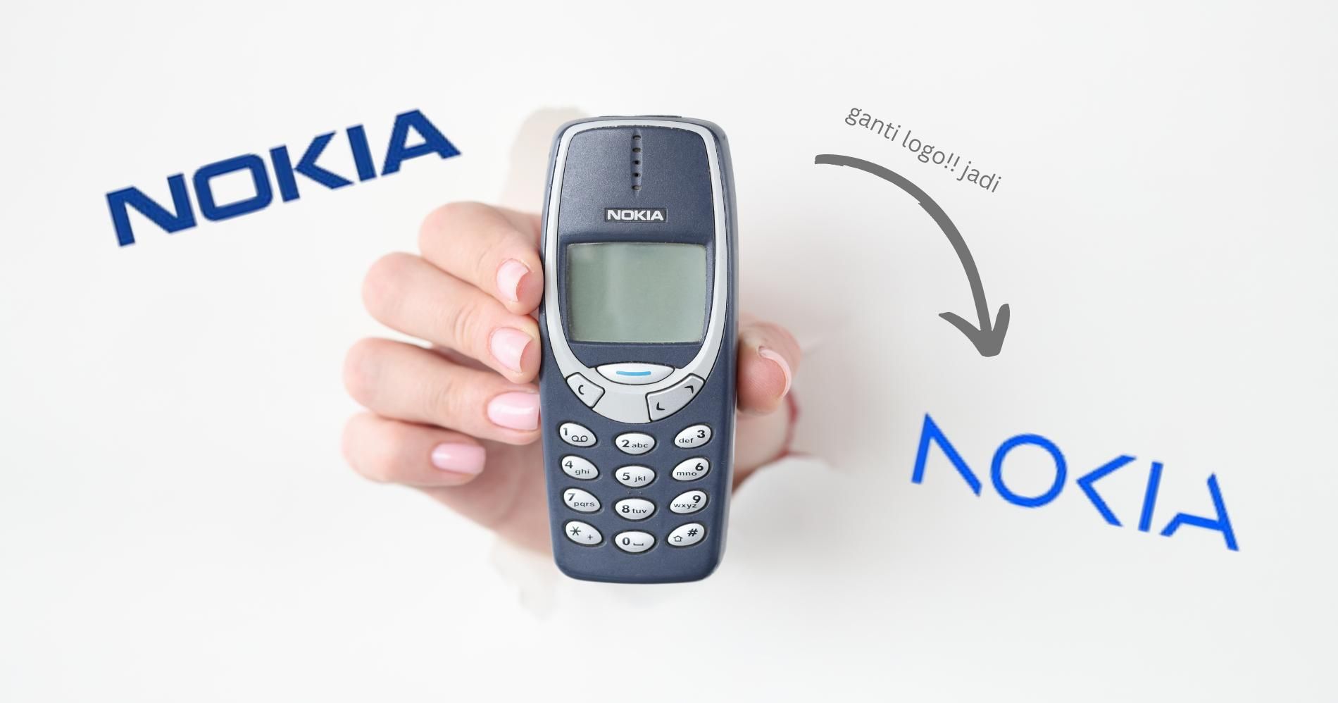 Nokia Ganti Logo (Sumber: Canva)