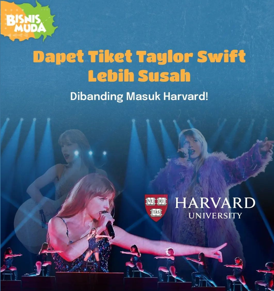 Dapat Tiket Taylor Swift Lebih Susah Dibanding Masuk Harvard!
