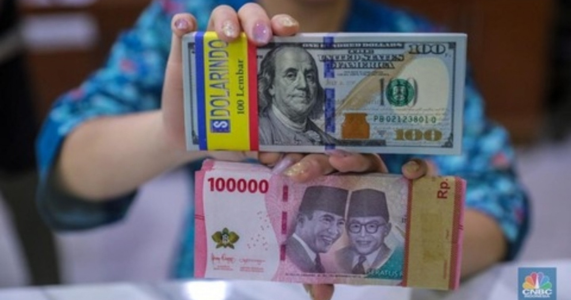 dolar AS dan Rupiah sumber gambar cnbcindonesia.com
