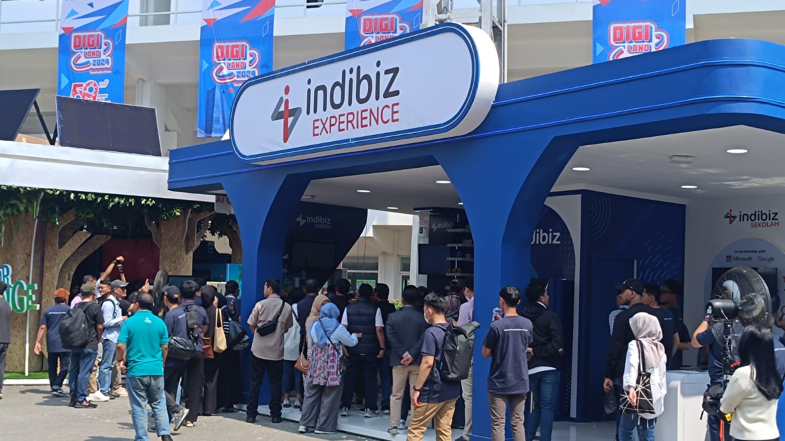 Booth Indibiz Experience yang eksis untuk Digiland 2024 (dokpri)