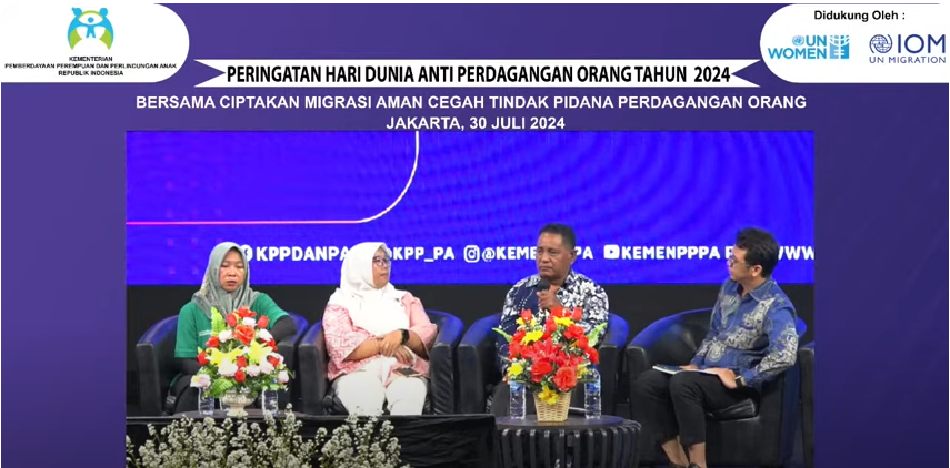 Acara Peringatan TPPO bersama narasumber Sumber : https://www.youtube.com/watch?v=2CSu1plB6x8&t=254s