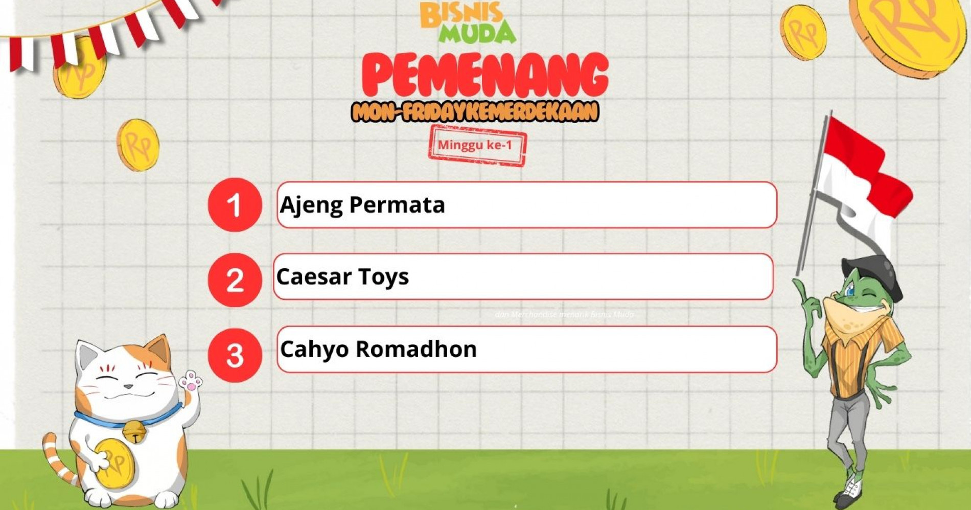 Pemenang Mon-FridayChallenge Minggu Pertama (Dokumen Bisnis Muda)