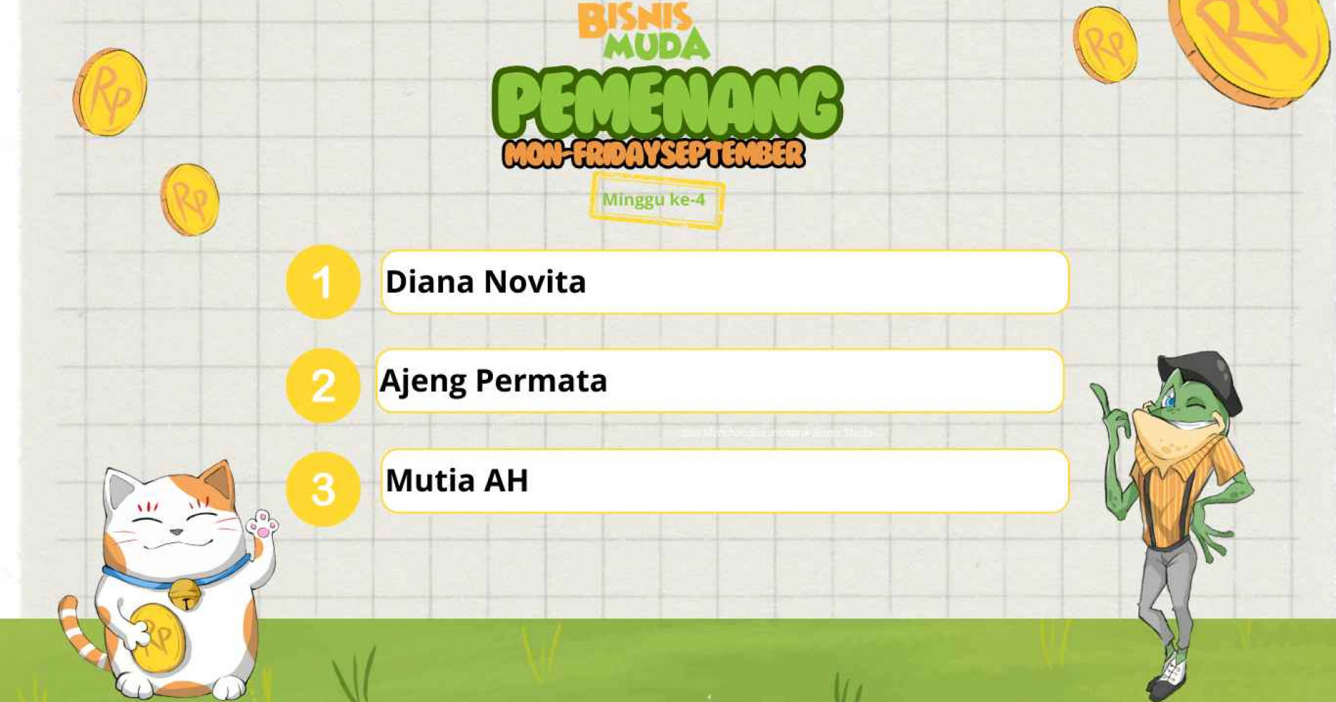 Pemenang Mon-FridayChallenge Minggu ke-4 (Dokumen Bisnis Muda)