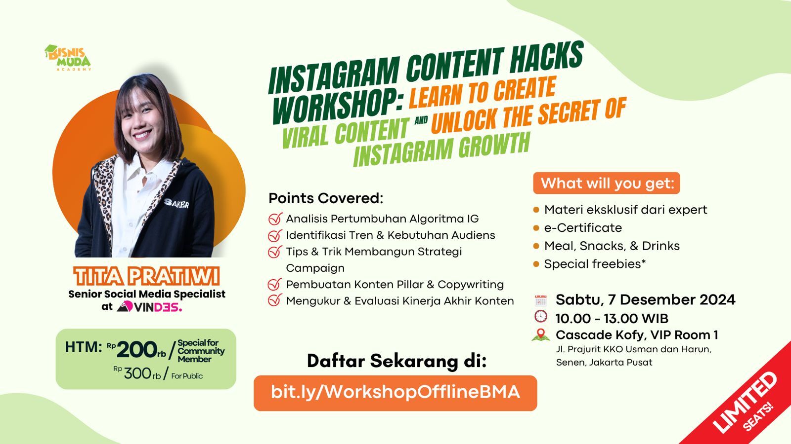 Workshop Bisnis Muda Academy