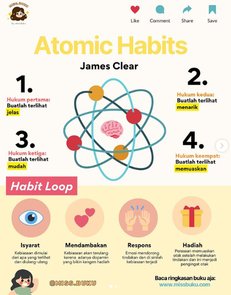 Contoh Infografis Ringkasan Buku Miss Buku