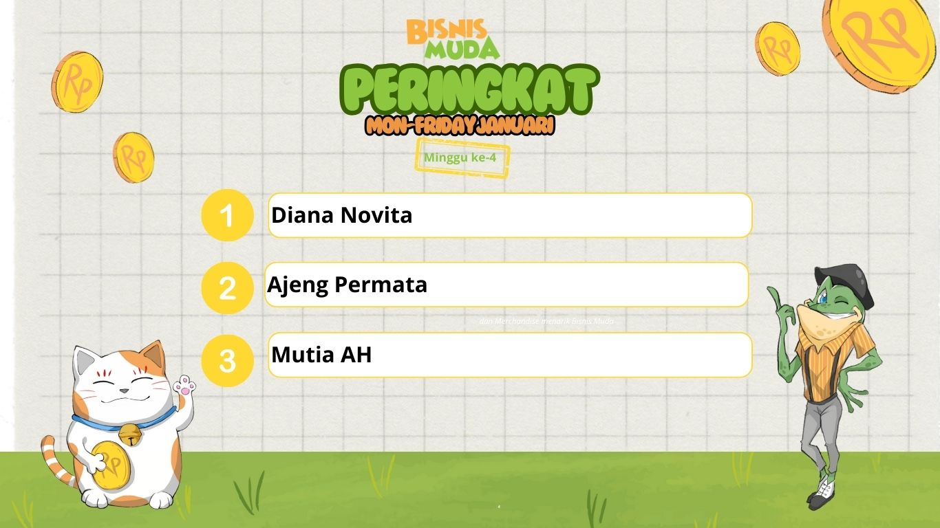 Top 3 Peringkat Mon-Friday Minggu ke-4