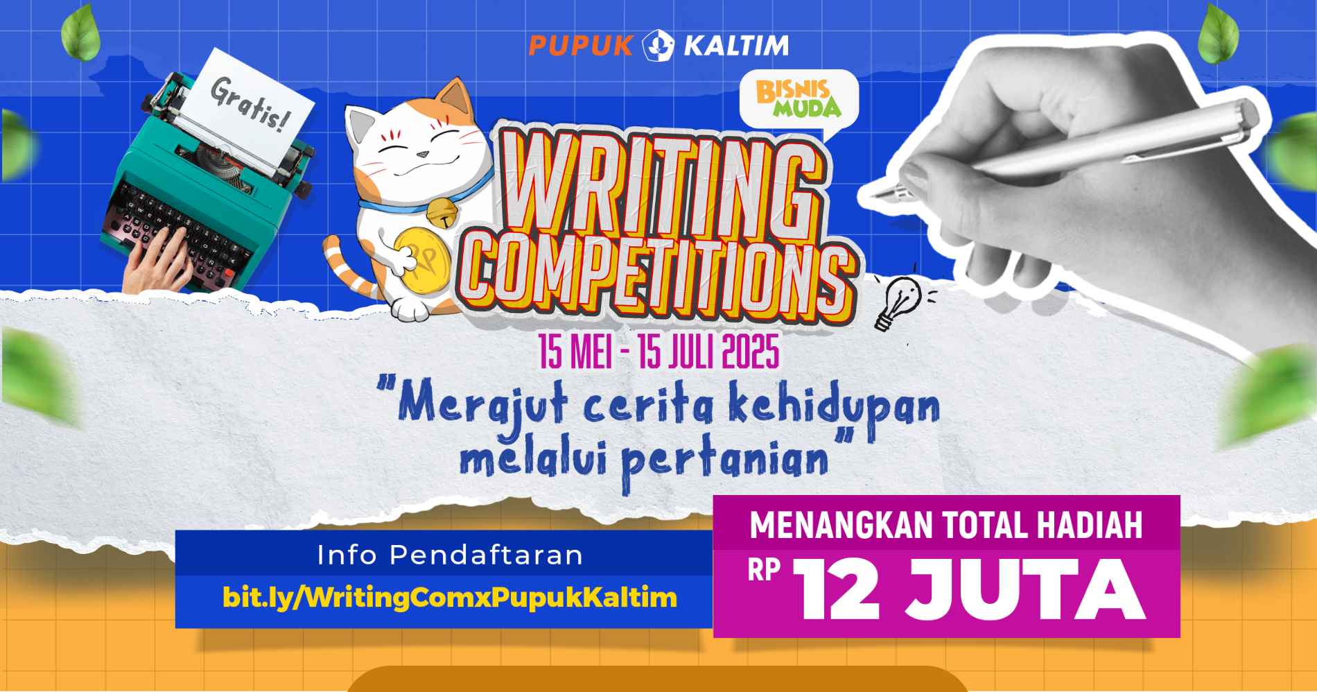 Bisnis Muda Writing Competition x Pupuk Kaltim