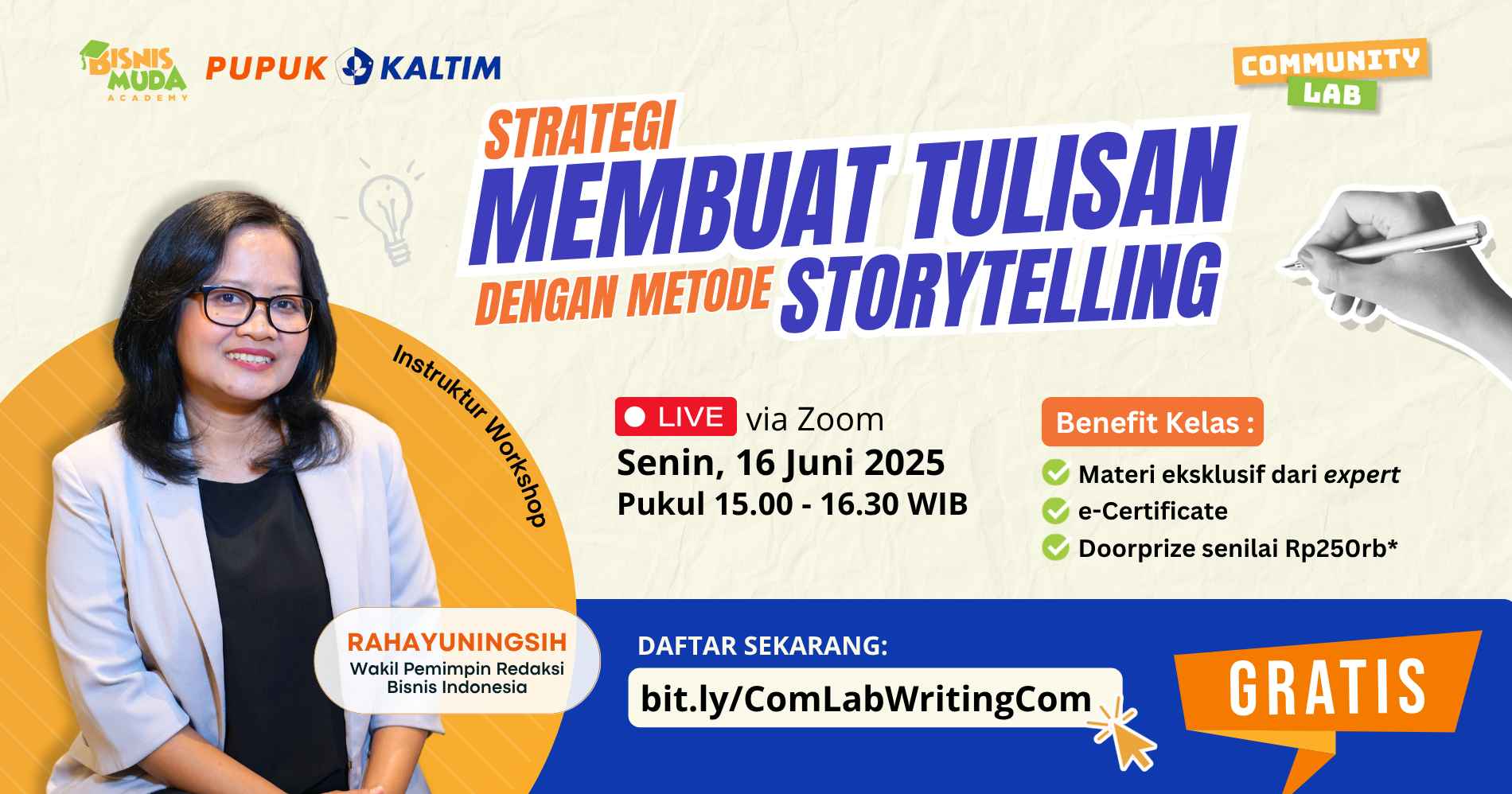 Community Lab Bisnis Muda x Pupuk Kaltim