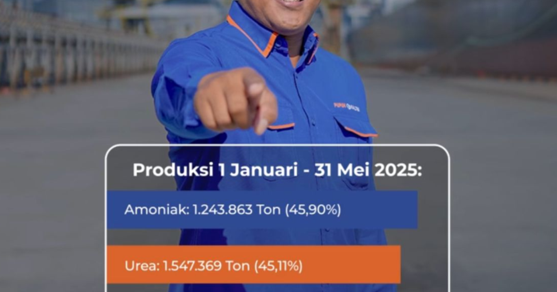Sumber : Pupuk Kaltim (2025). Instagram post: Produksi Januari–Mei 2025. @pupukkaltim_id Sumber : Pupuk Kaltim (2025). Instagram post: Produksi Januari–Mei 2025. @pupukkaltim_id