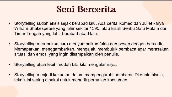 Pengertian Story Telling Pengertian Story Telling