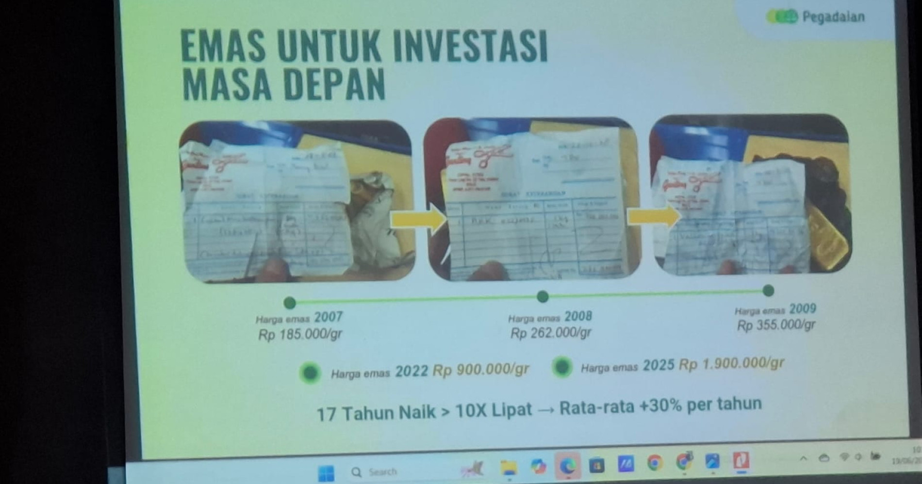 Emas untuk Investasi Masa Depan, Sumber: Tangkapan Pribadi Emas untuk Investasi Masa Depan, Sumber: Tangkapan Pribadi