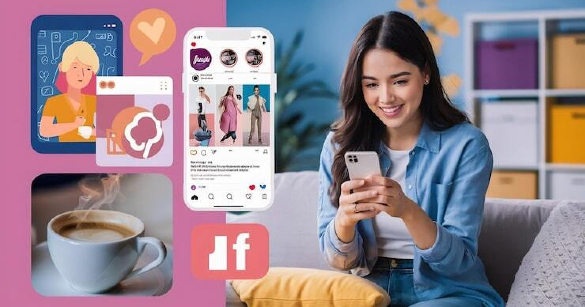 Ilustrasi promosi fashion di era digital lewat media sosial dan e-commerce (Sumber gambar: Freepik) Ilustrasi promosi fashion di era digital lewat media sosial dan e-commerce (Sumber gambar: Freepik)