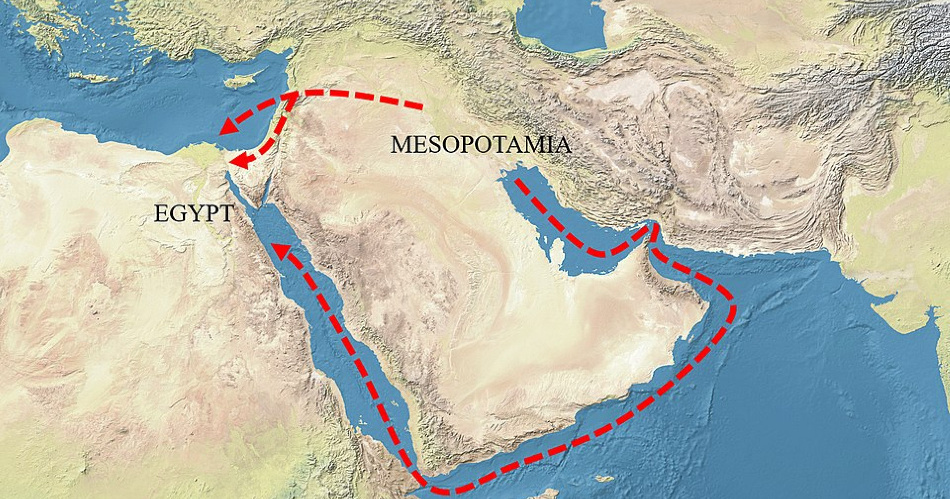 Ilustrasi peradaban di Mesopotamia (Wikimedia Commons)