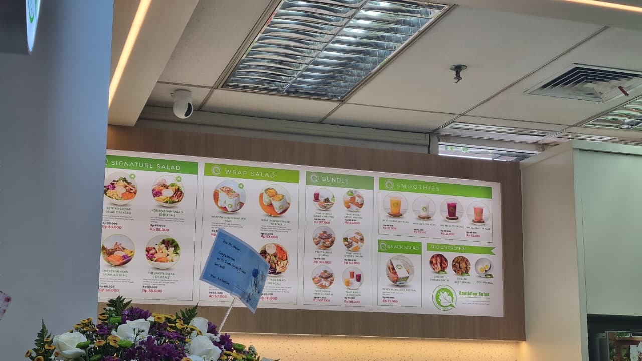 Menu Quotidien Salad di Offline Store Menara BP Jamsostek