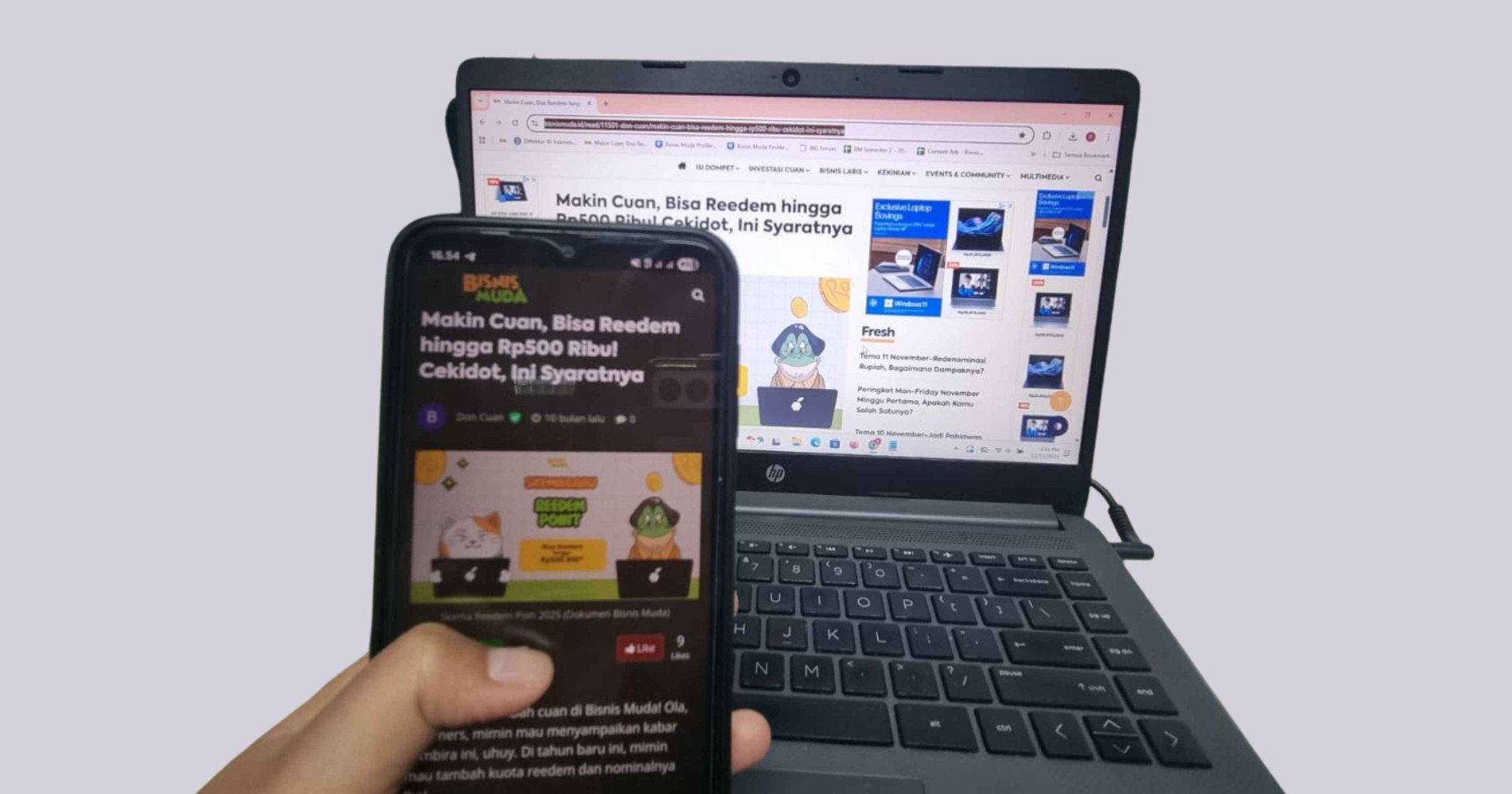 Ilustrasi sedang mengirim artikel ke Bisnis Muda (Foto Dokumen Bisnis Muda)