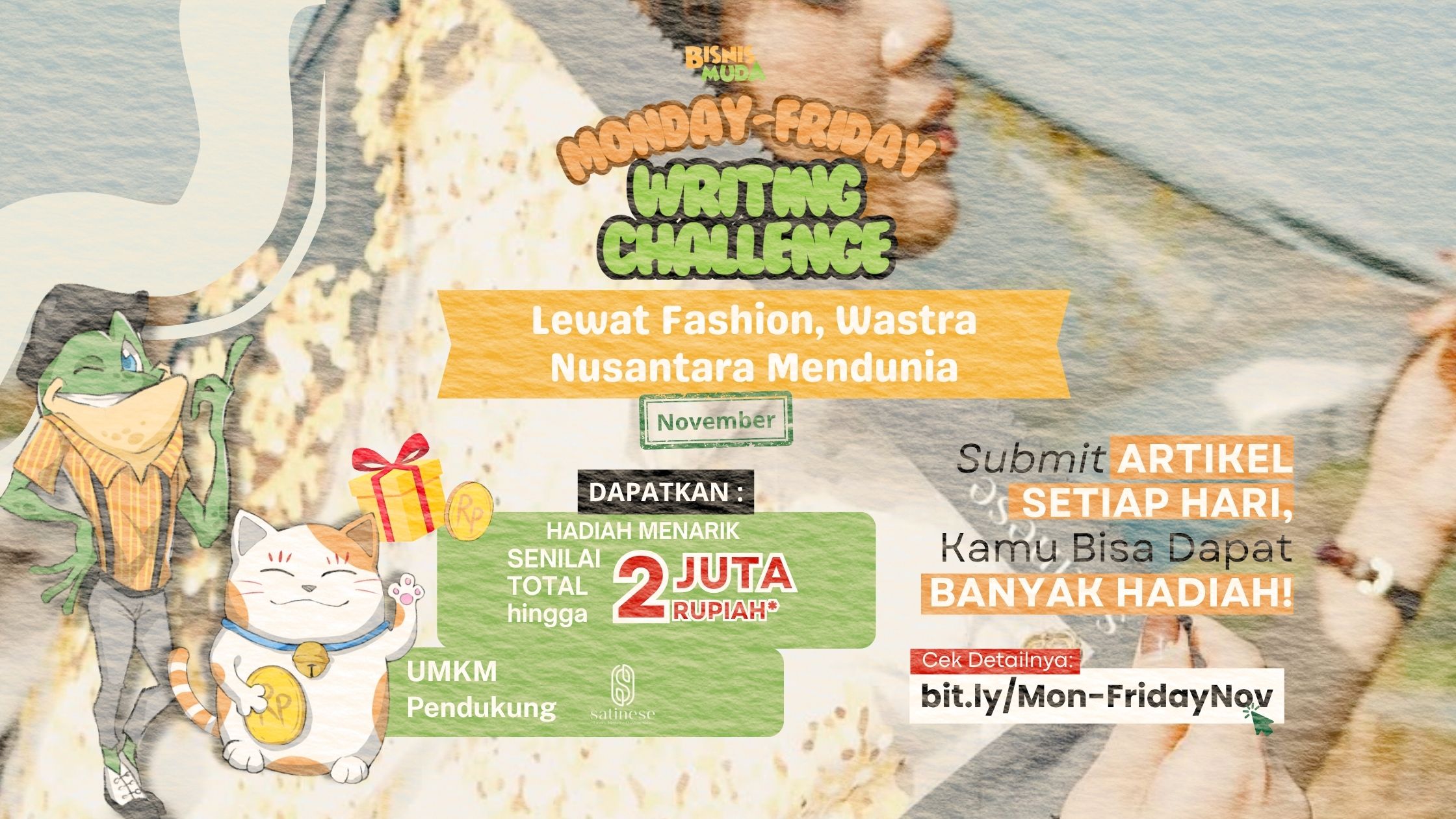 Bisnis Muda Writing Challenge x Satinese