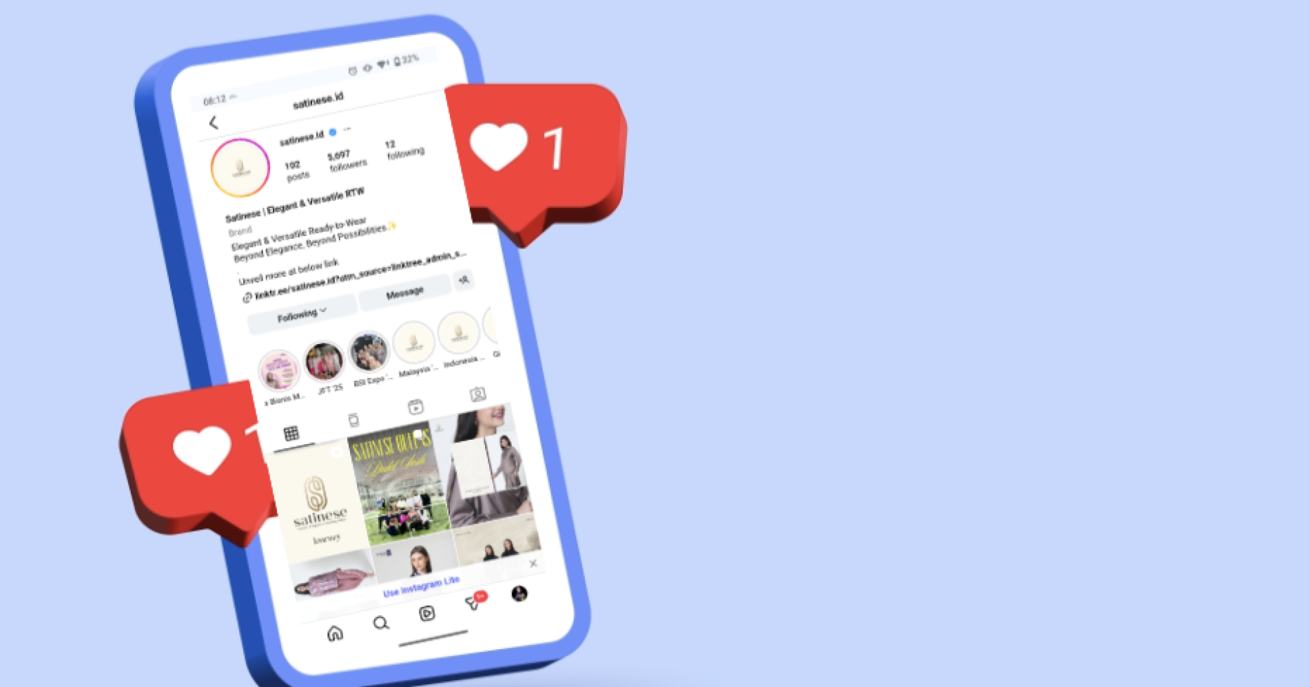 5 Rahasia Promosi Bisnis di Media Sosial Ala Satinese. Sumber Gambar Instagram Satinese