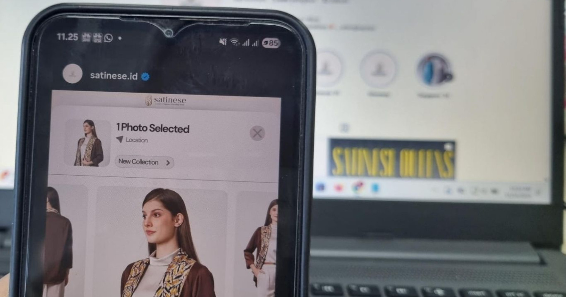 Ilustrasi salah satu media sosial Satinese (Sumber gambar : Tangkapan Layar Instagram @satinese.id)