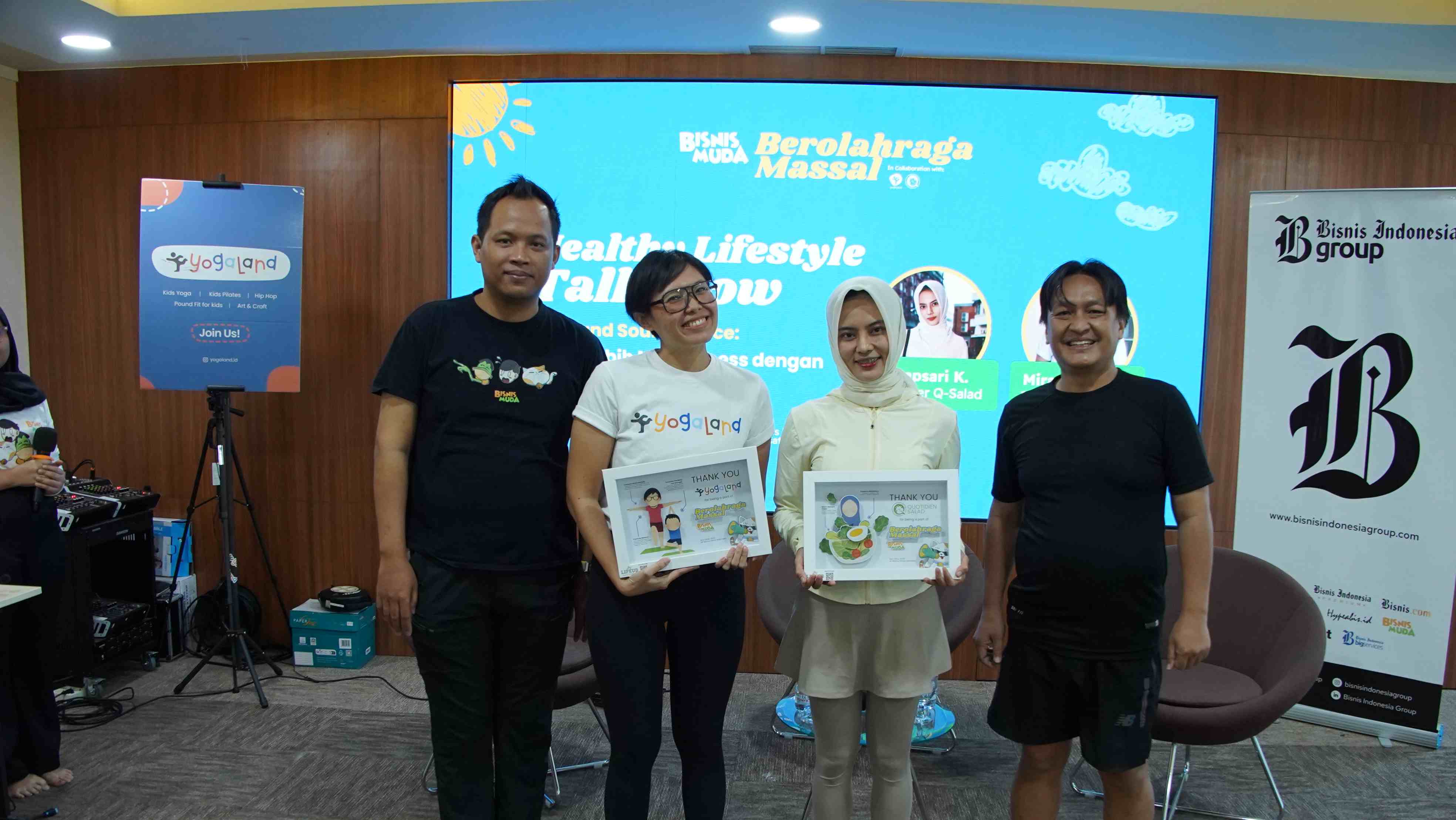 Narasumber Healthy Talhsow Berolahraga Massal Bisnis Muda (Rangga/Bisnis Muda)