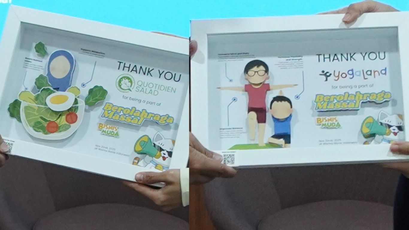 Plakat Bisnis Muda Berolahraga Massal by Lipeud 