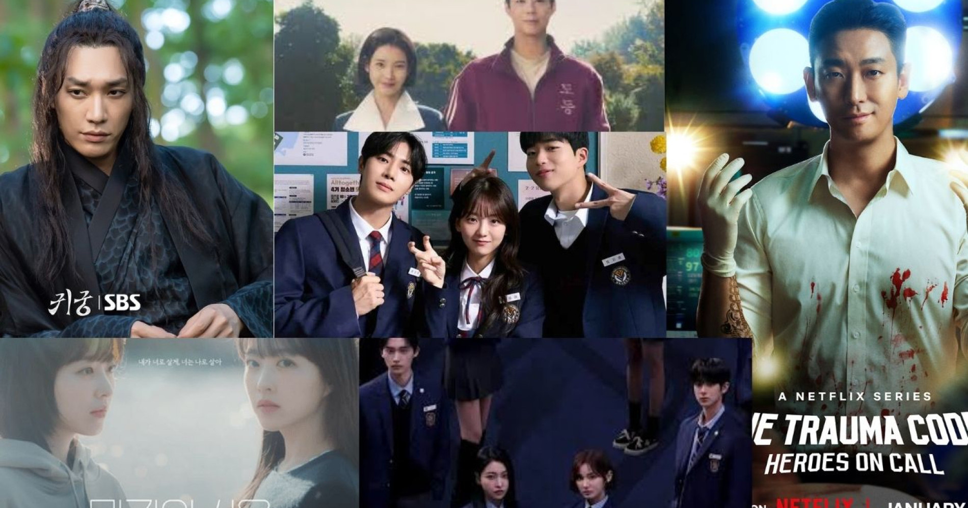 Drama Korea berkesan 2025 (Foto. Berbagai sumber: Netflix, Soompi, Prime Video)