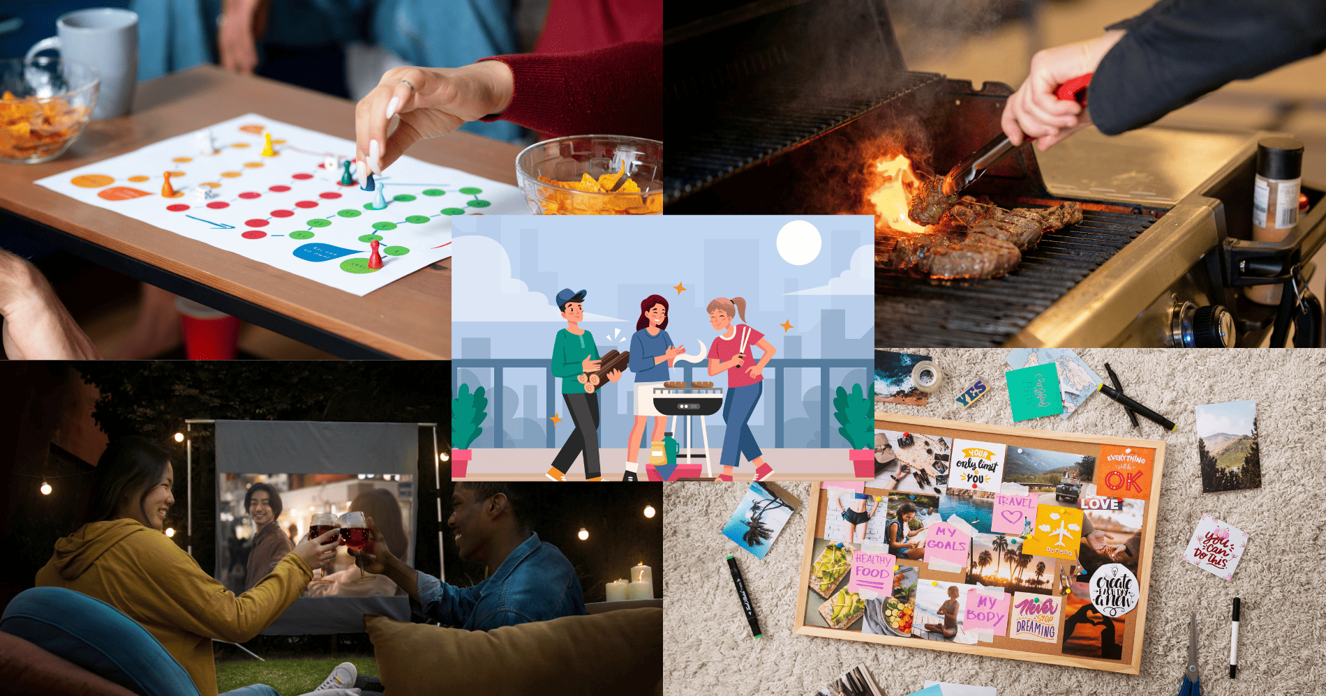 Menghabiskan waktu bersama keluarga dan teman dengan kegiatan yang menyenangkan (Sumber: Freepik.com)