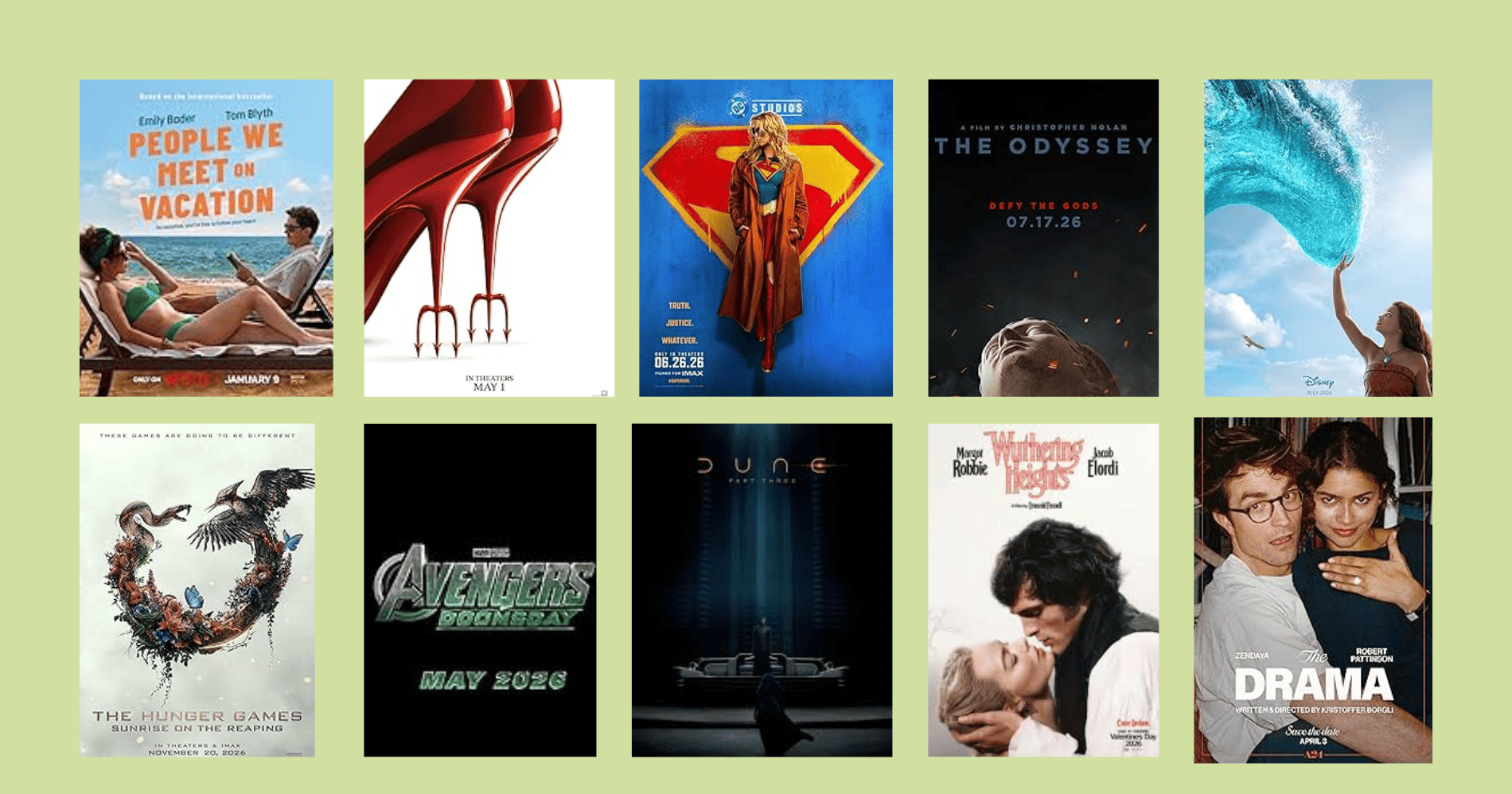 Film-film yang akan tayang di tahun 2026 (Sumber: IMDb)