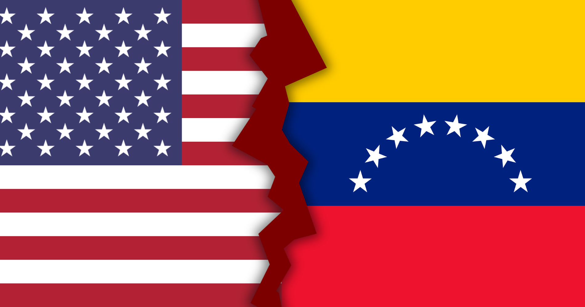 Ketegangan antara Amerika Serikat dan Venezuela (Sumber: Canva dan Freepik.com)