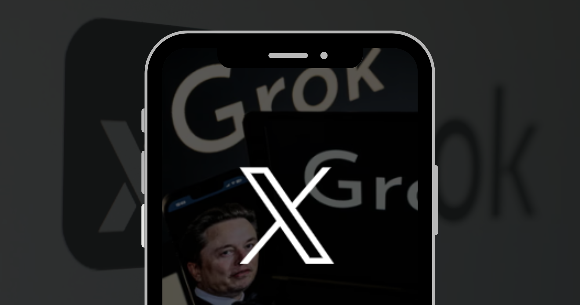 Grok dan Aplikasi X (Sumber: Canva dan Freepik.com)