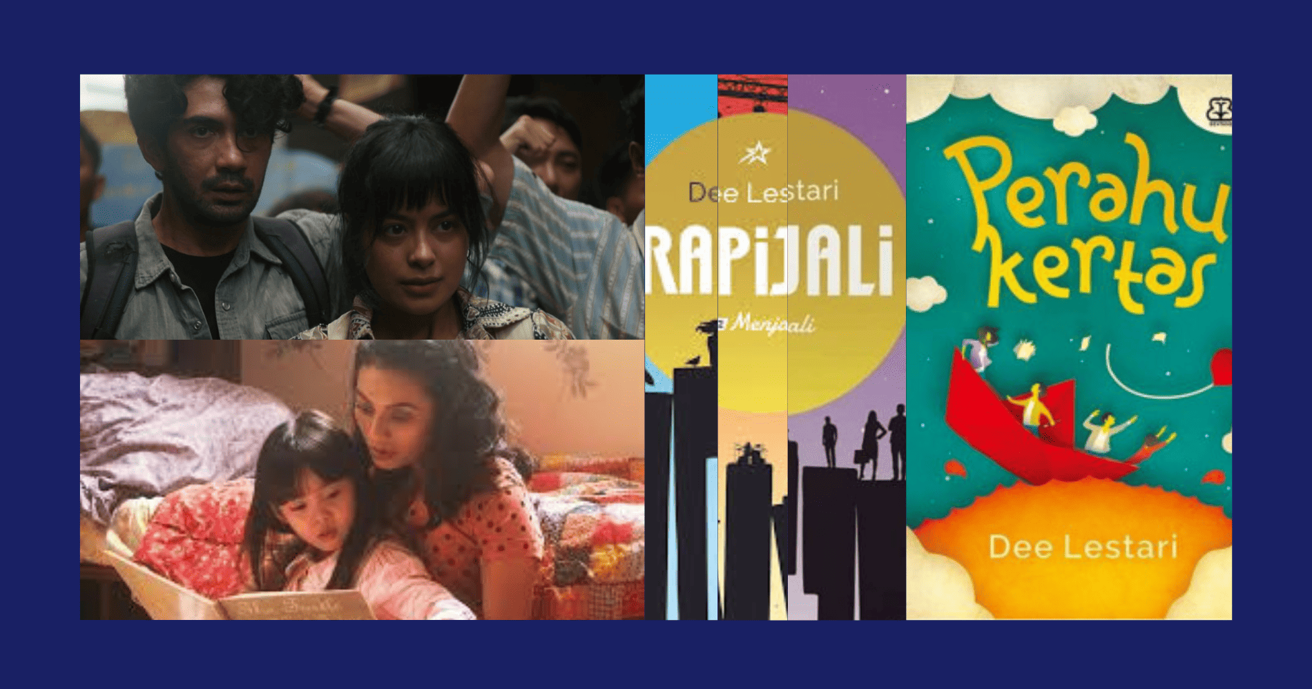 Film dan Serial yang diadaptasi dari novel (Sumber: Official Instagram Pilarez, IMDb, dan Gramedia)