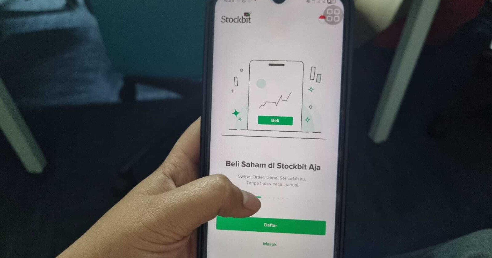 Salah satu platform investasi yang digunakan oleh masyarakat. Perkembangan teknologi di dunia keuangan membuat penyedia layanan mengembangkan aplikasi online untuk berinvestasi (Dokumen Bisnis Muda)