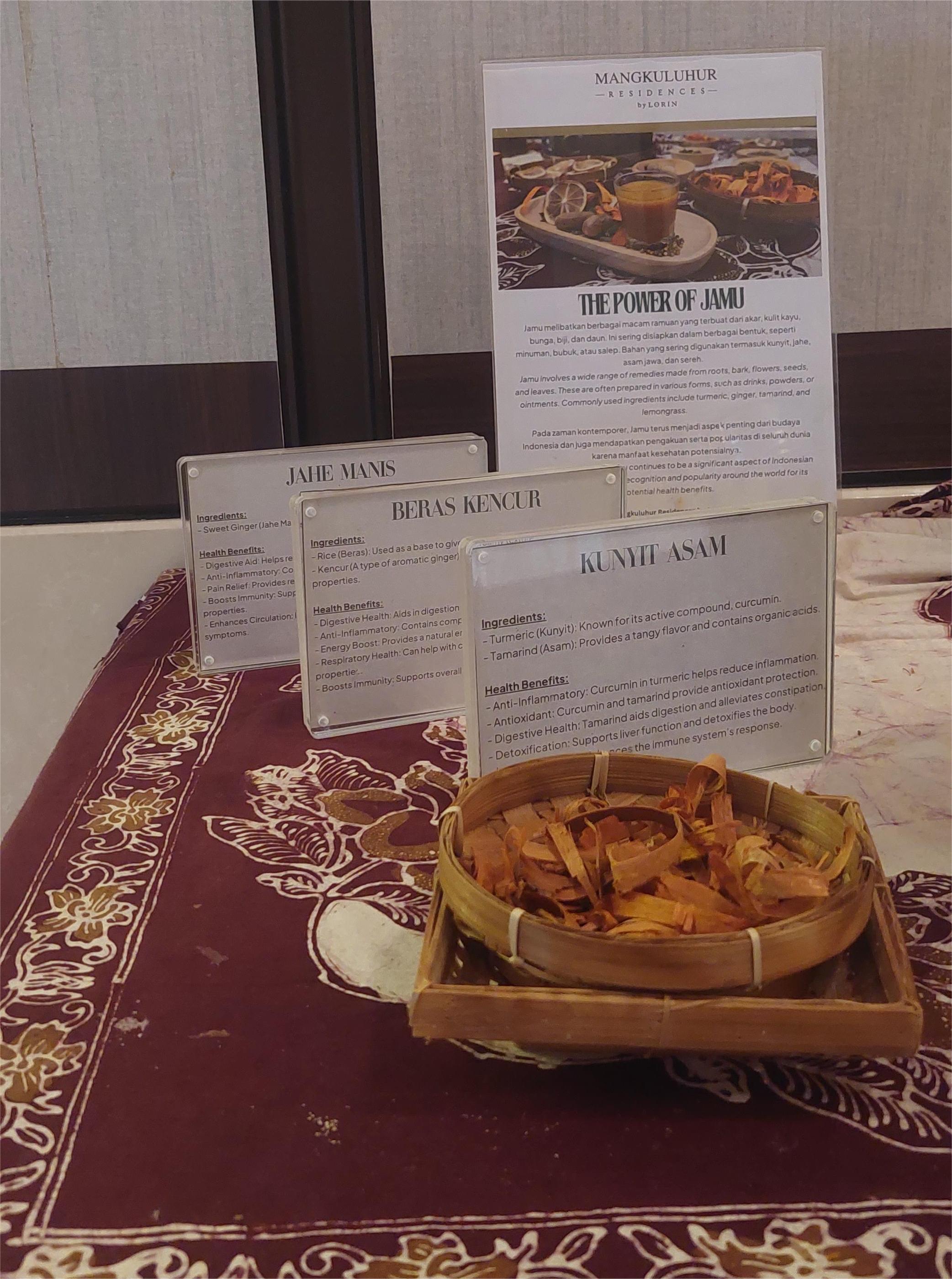 Jamu yang dihidangkan mewah