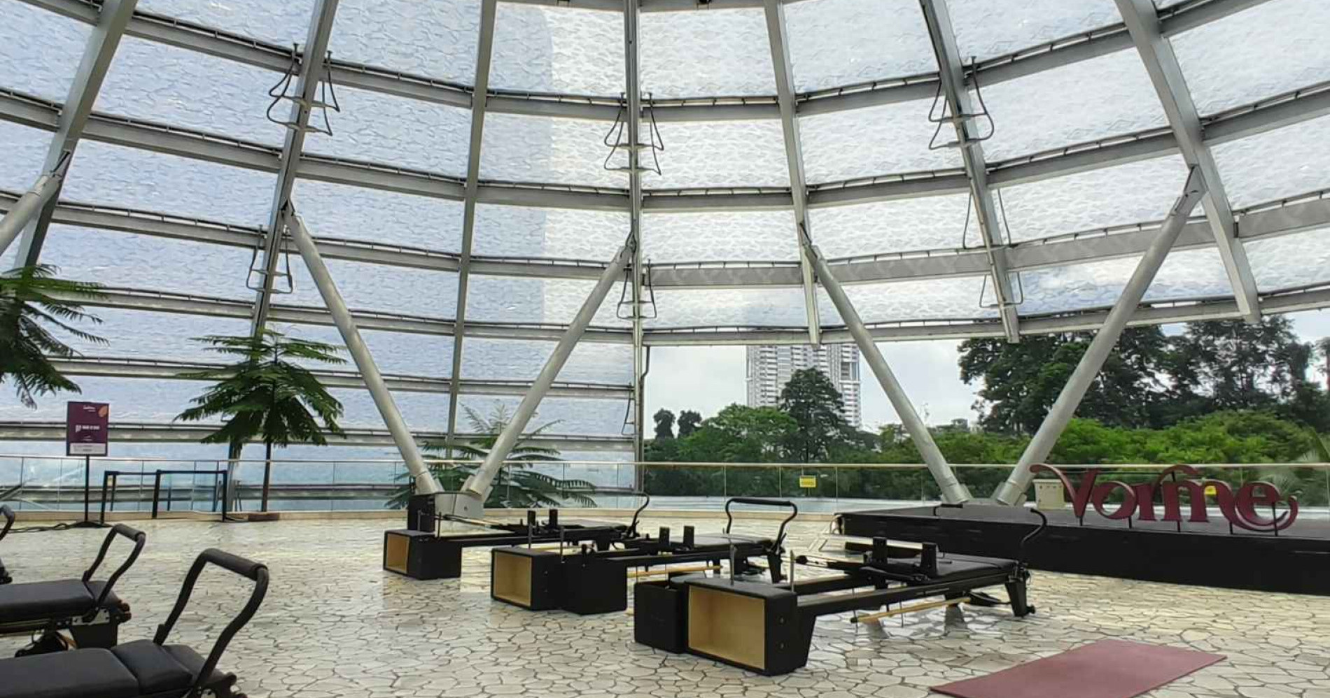 Event Pilates di South Quarter Dome, Jakarta (Foto Dok. Pribadi)