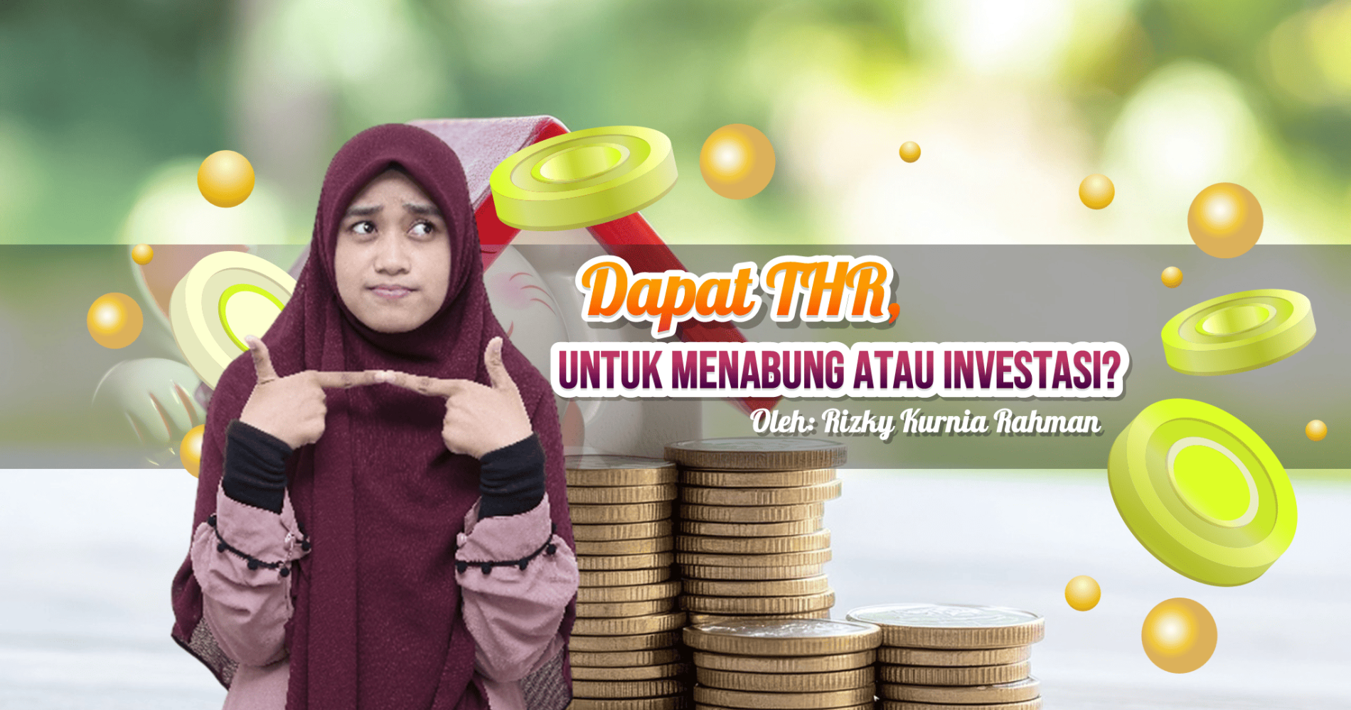 Ilustrasi orang sedang mengelola THR (Sumber gambar: Editing pribadi)