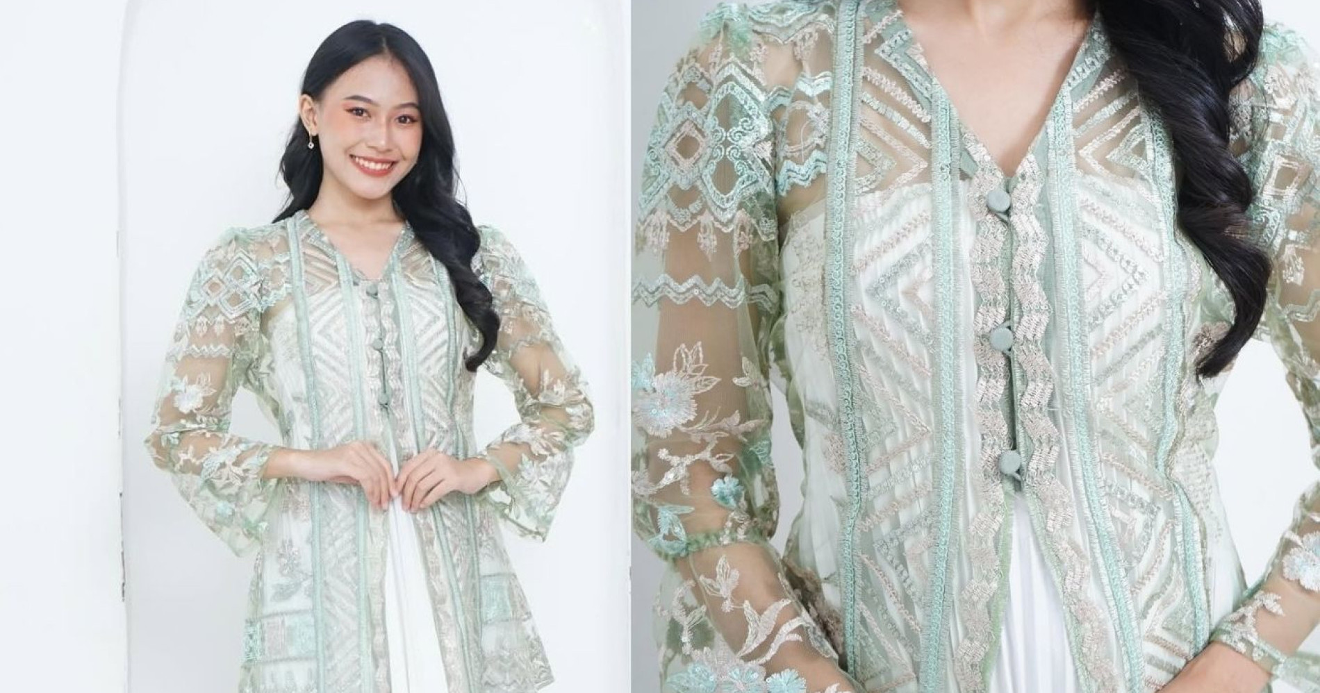 Ilustrasi mix and match OOTD lebaran dengan produk Elnisha Boutique (Foto instagram @elnishaboutique)