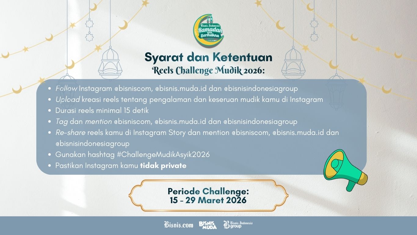 Syarat dan ketentuan Reel Challenge Mudik Lebaran 2026